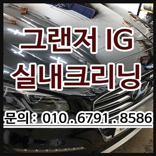 그랜저ig 실내크리닝 (악취제거)